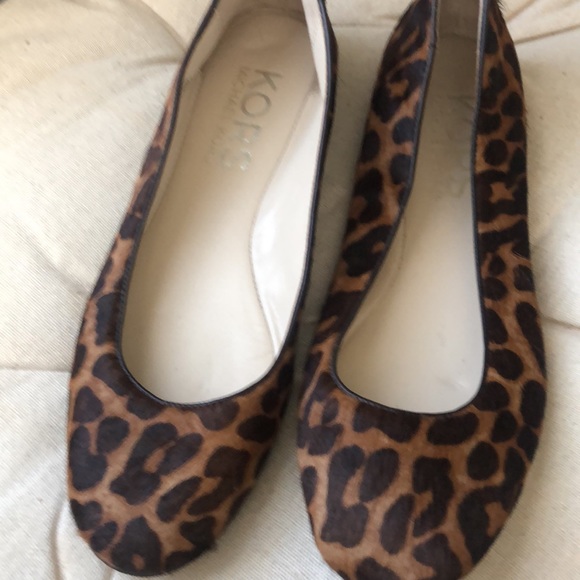 Michael Michael Kors Ponyhair Animal Print Ballet Flats - Picture 2 of 4
